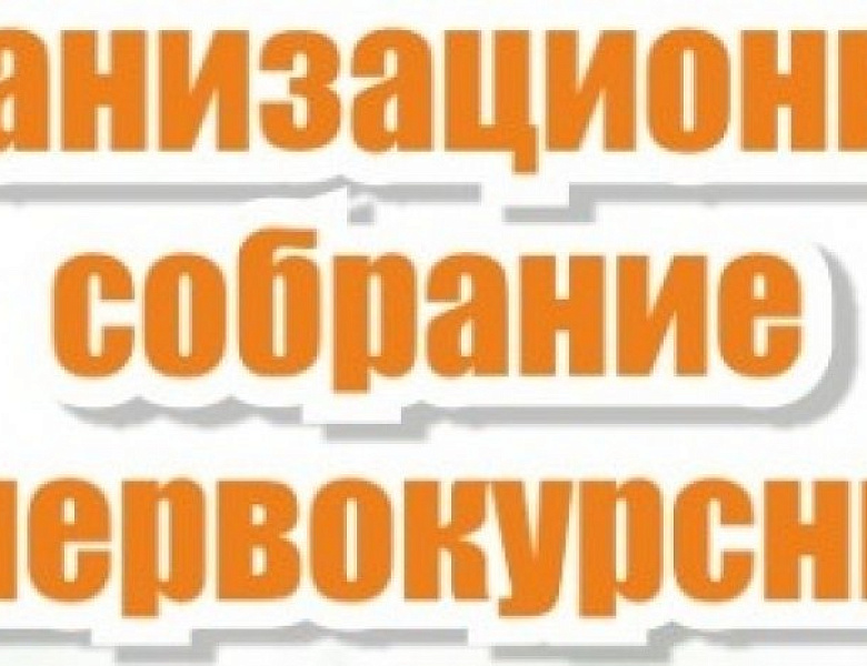 Организационное собрание для первокурсников